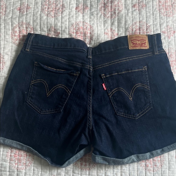 Levi's Women's Deep Indigo Jean Shorts - Picture 1 of 5
